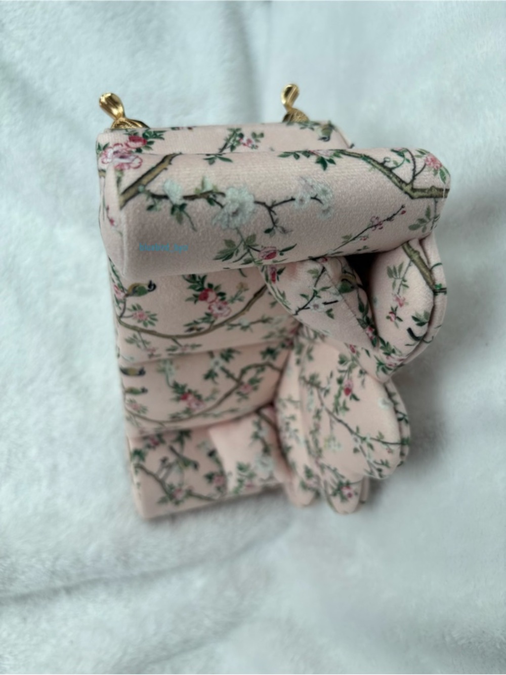 Floral Pink Miniature Jewelry Sofa Display - Picture 6 of 10
